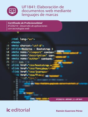 cover image of Elaboración de documentos web mediante lenguajes de marcas. IFCD0210